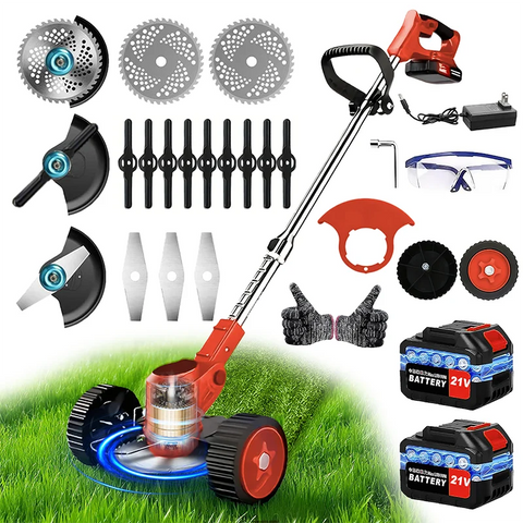 Cordless Lawn Mower Weed Trimmer for Gardens Courtyards