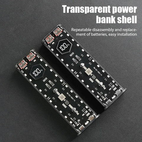 Transparent 4-Port 22.5W Fast Charging Power Bank