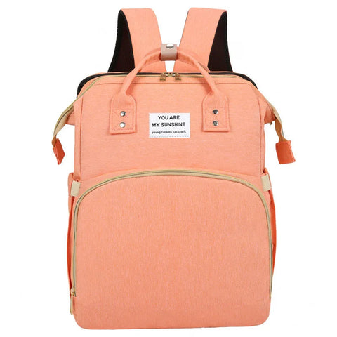 Foldable Diaper Bag with Changing Station & Insulated Pocket