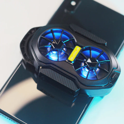 FS01 Dual Fan Rechargeable Phone Cooler with Game Button