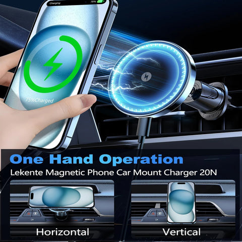 15W Magnetic Wireless Car Phone Holder