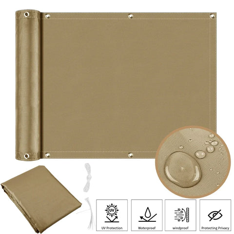 Waterproof Balcony Privacy Shade Cloth 95% UV Protection