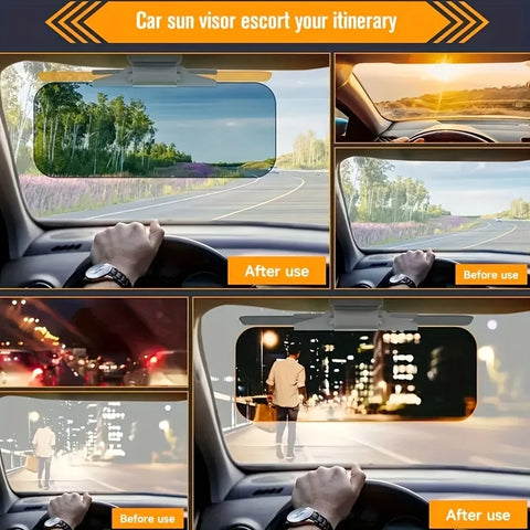 Anti-Glare Car Sun Visor – Day & Night