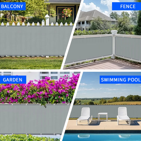 Waterproof Balcony Privacy Shade Cloth 95% UV Protection