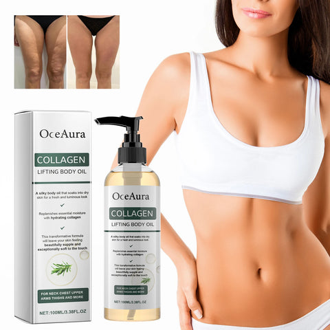 OceAura Collagen Body Oil – Firm Belly, Arms & Skin